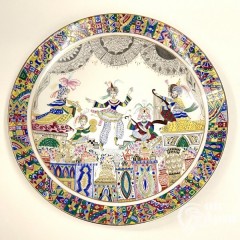 Декоративная тарелка "Восточный танец"